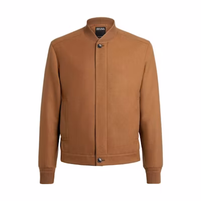 Zegna Casual Solid Single-Breasted Brown Jacket UCT46A6-C119-155
