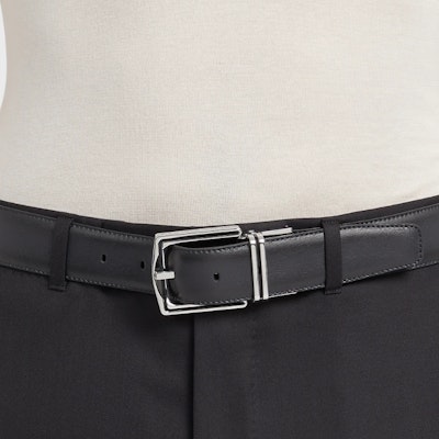 Zegna Tali Pinggang Kulit Terbalik Klasik Navy/Hitam 3.5cm BVIR1B-J1116C-NVN Lookbook Zegna Tali Pinggang Kulit Terbalik Klasik Navy/Hitam 3.5cm BVIR1B-J1116C-NVN