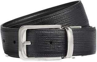 Zegna Fashion Simple Design Black Leather Belt 3.5cm Wide LHSPE B001PZ NER Zegna Fashion Simple Design Black Leather Belt 3.5cm Wide LHSPE B001PZ NER