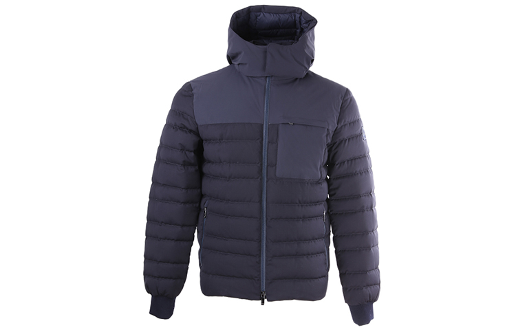 Order Zegna 修身藍色羽絨外套 VT051-ZZT01-7161