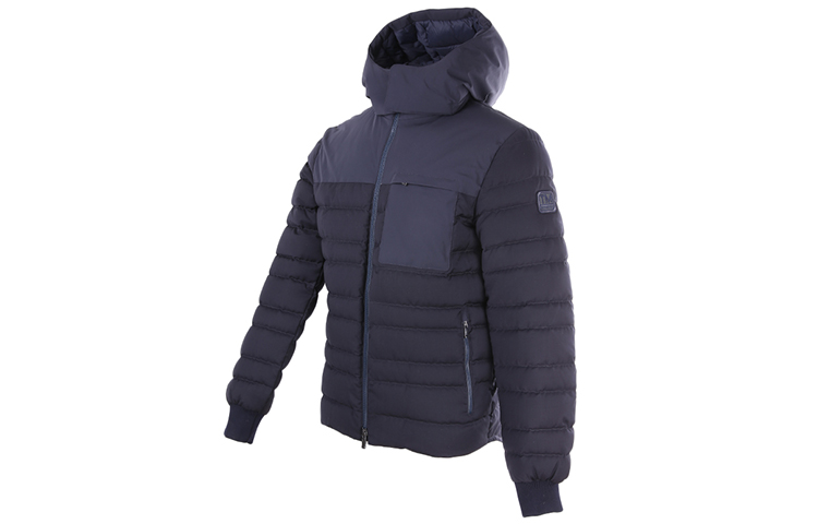 Shop Zegna 修身藍色羽絨外套 VT051-ZZT01-7161