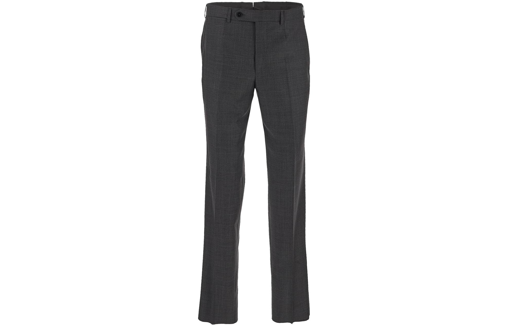 Shop Zegna 灰色單排扣西裝外套搭配直筒褲套裝組。 622027A6221225026