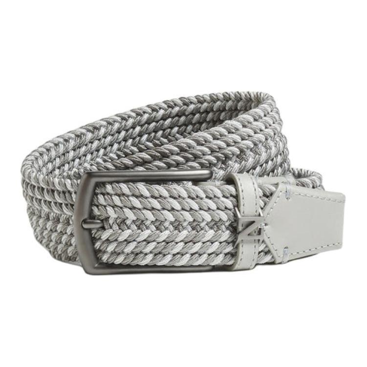 Order Zegna 灰色3.2CM針扣實心設計黏膠腰帶。 LHTEC-B023UZ-GME