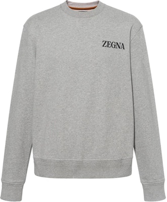 Zegna 灰色字母印花長袖圓領休閒衫 UC522A-6C872K-95 Buy Zegna 灰色字母印花長袖圓領休閒衫 UC522A-6C872K-95