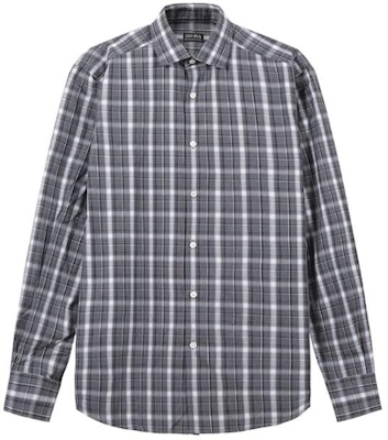 Zegna 灰色格紋長袖扣襯衫 UCX03A6-SRF5-513 Order Zegna 灰色格紋長袖扣襯衫 UCX03A6-SRF5-513