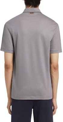 Zegna Baju Polo Lengan Pendek Kelabu Plain. UA345-ACT724-K05 Lookbook Zegna Baju Polo Lengan Pendek Kelabu Plain. UA345-ACT724-K05