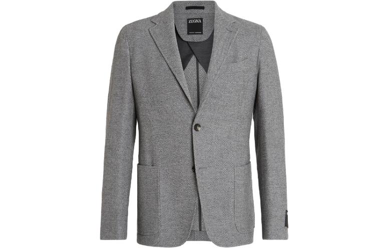 Order Zegna 灰色單排扣休閒西裝外套 E7C24-SDF-310