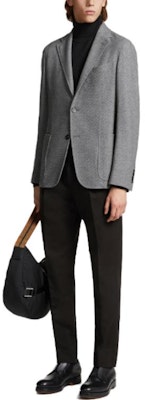 Zegna 灰色單排扣休閒西裝外套 E7C24-SDF-310 Purchase Zegna 灰色單排扣休閒西裝外套 E7C24-SDF-310