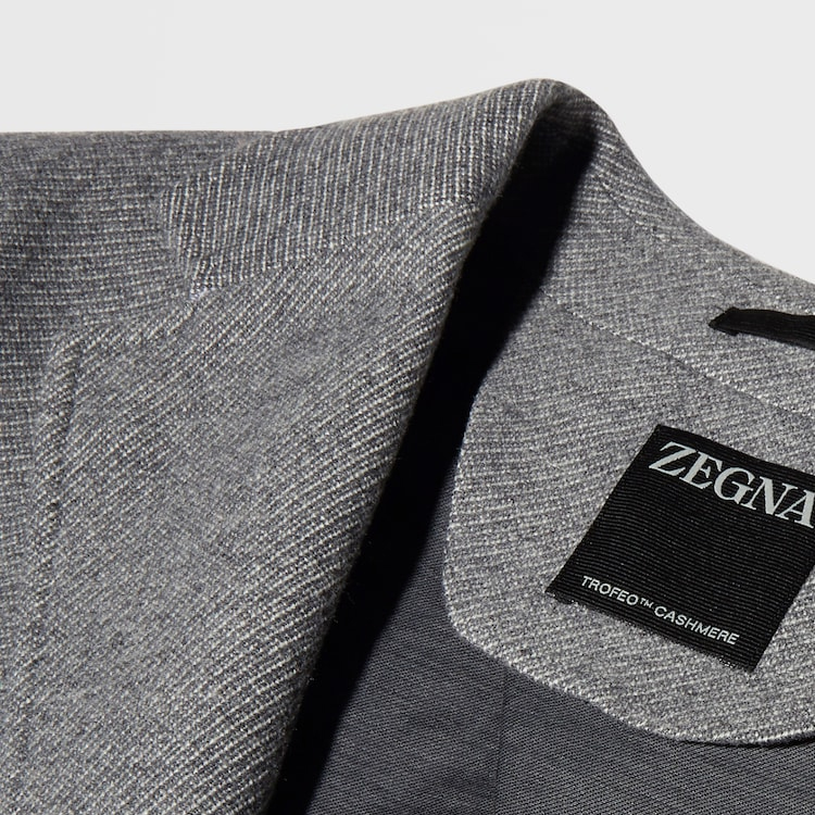 Details for Zegna 灰色單排扣休閒西裝外套 E7C24-SDF-310
