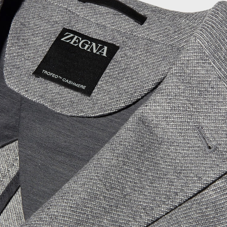 Sizing Zegna 灰色單排扣休閒西裝外套 E7C24-SDF-310