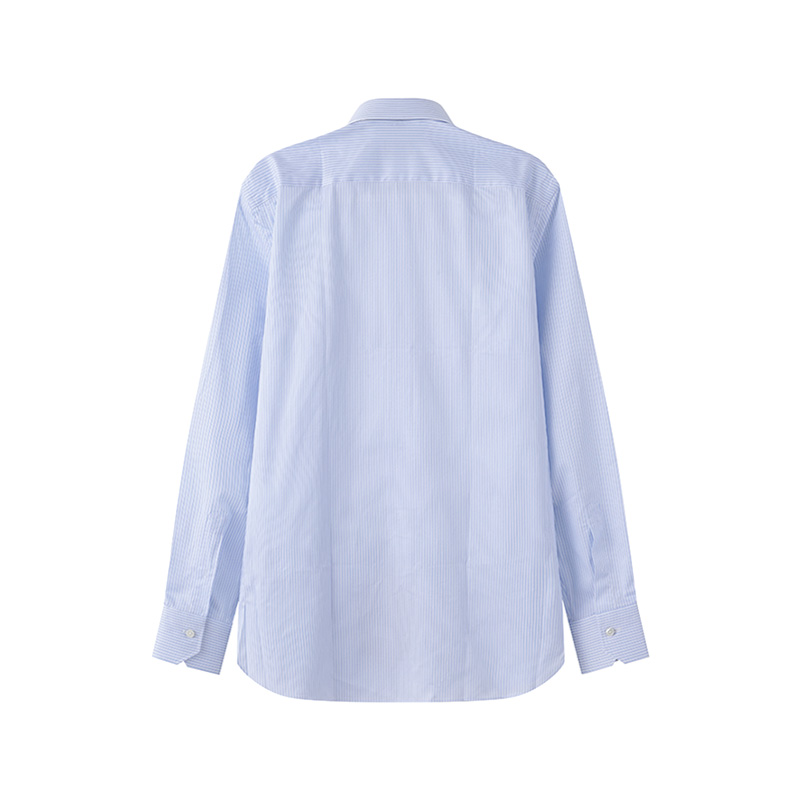 Lookbook Zegna 淺藍條紋棉質長袖襯衫禮盒版 80104-6A89MS-0JI