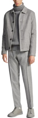 Zegna 淺灰色單排扣休閒工作外套 656C5-3A61EH-TQ0 Lookbook Zegna 淺灰色單排扣休閒工作外套 656C5-3A61EH-TQ0
