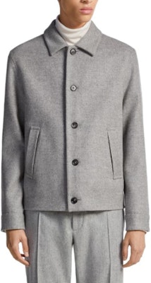 Zegna 淺灰色單排扣休閒工作外套 656C5-3A61EH-TQ0 Shop Zegna 淺灰色單排扣休閒工作外套 656C5-3A61EH-TQ0