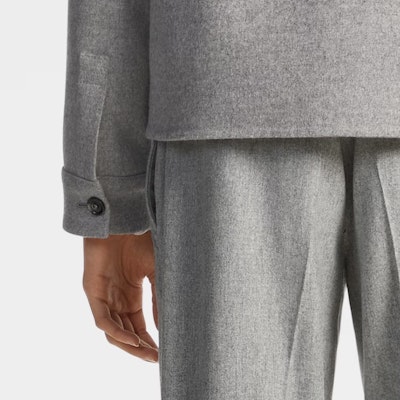 Zegna 淺灰色單排扣休閒工作外套 656C5-3A61EH-TQ0 Details for Zegna 淺灰色單排扣休閒工作外套 656C5-3A61EH-TQ0