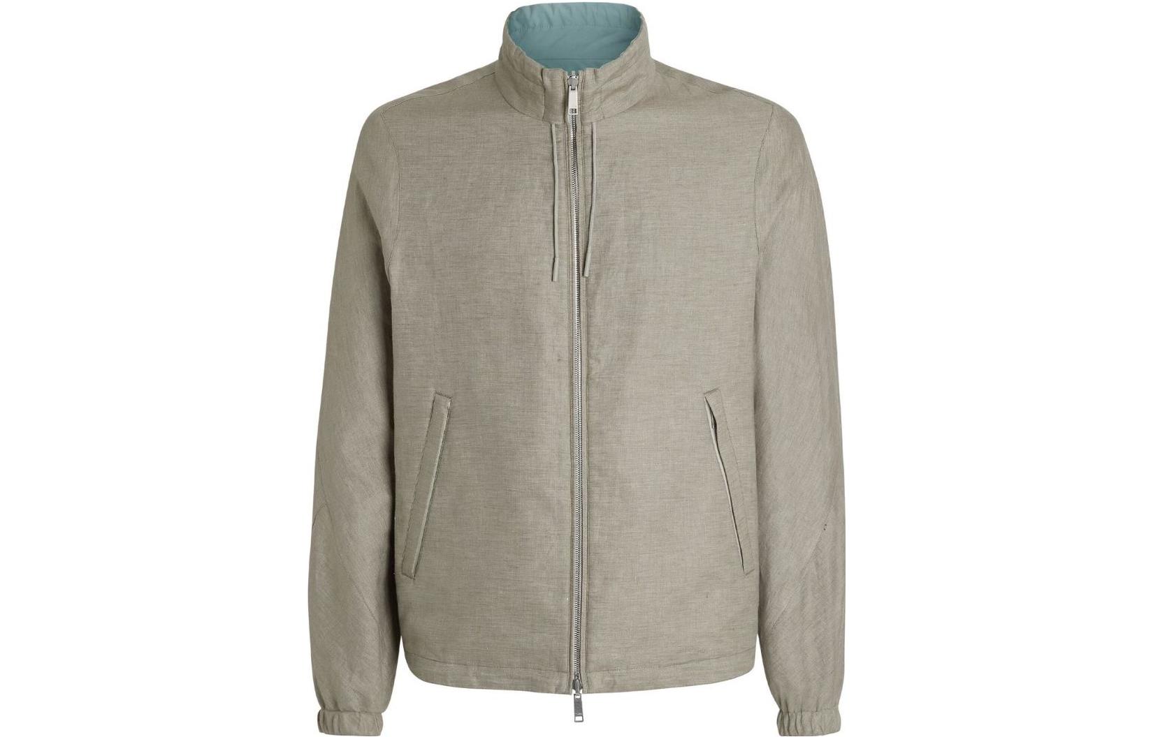 Order Zegna 淺綠色高領拉鍊外套 UBT52A-5B1-32B