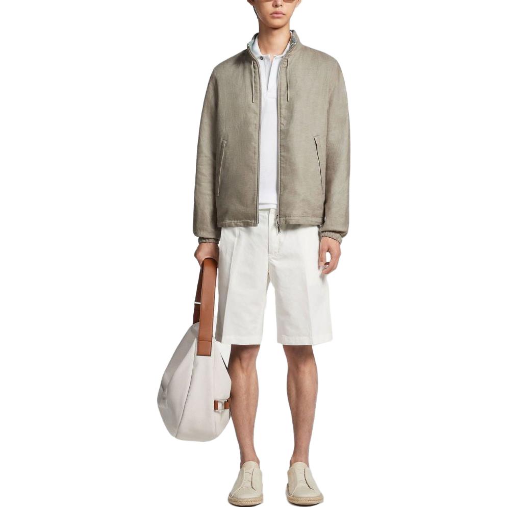 Details for Zegna 淺綠色高領拉鍊外套 UBT52A-5B1-32B