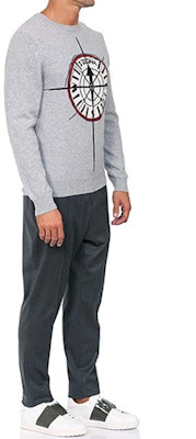 Zegna 淺灰色鐘形圖案圓領長袖針織毛衣 VRH61-ZZ110-K94 Purchase Zegna 淺灰色鐘形圖案圓領長袖針織毛衣 VRH61-ZZ110-K94