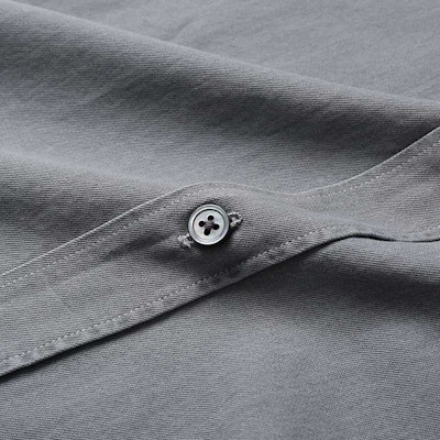 ゼニア ライトグレー無地ストレートカット長袖ボタンダウンシャツ UCX13A6-SRF6-003 Details for ゼニア ライトグレー無地ストレートカット長袖ボタンダウンシャツ UCX13A6-SRF6-003