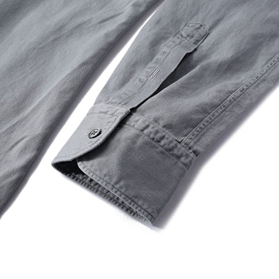 ゼニア ライトグレー無地ストレートカット長袖ボタンダウンシャツ UCX13A6-SRF6-003 Sizing ゼニア ライトグレー無地ストレートカット長袖ボタンダウンシャツ UCX13A6-SRF6-003