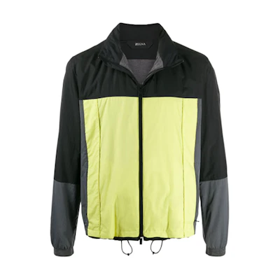 Zegna Lightweight Colorblock Jacket Black VU006Z-ZT090-131