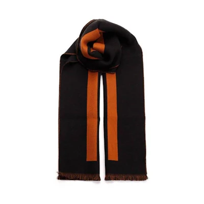 Zegna Luxury Classic Black Wool Scarf. Z6L49SA624ABK1