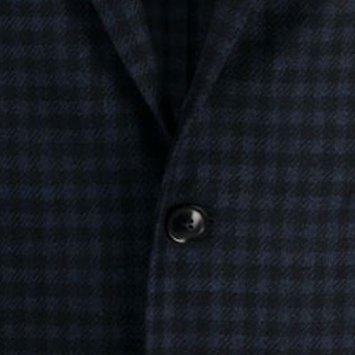 Zegna 海軍藍格紋單排扣長袖外套 Blazer. 650700A6-1DNMG0 Sizing Zegna 海軍藍格紋單排扣長袖外套 Blazer. 650700A6-1DNMG0