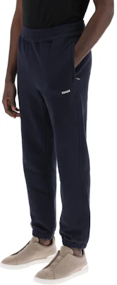 傑尼亞 海軍藍印花設計棉質運動長褲 UD522-A7DPA7-B09 Shop 傑尼亞 海軍藍印花設計棉質運動長褲 UD522-A7DPA7-B09