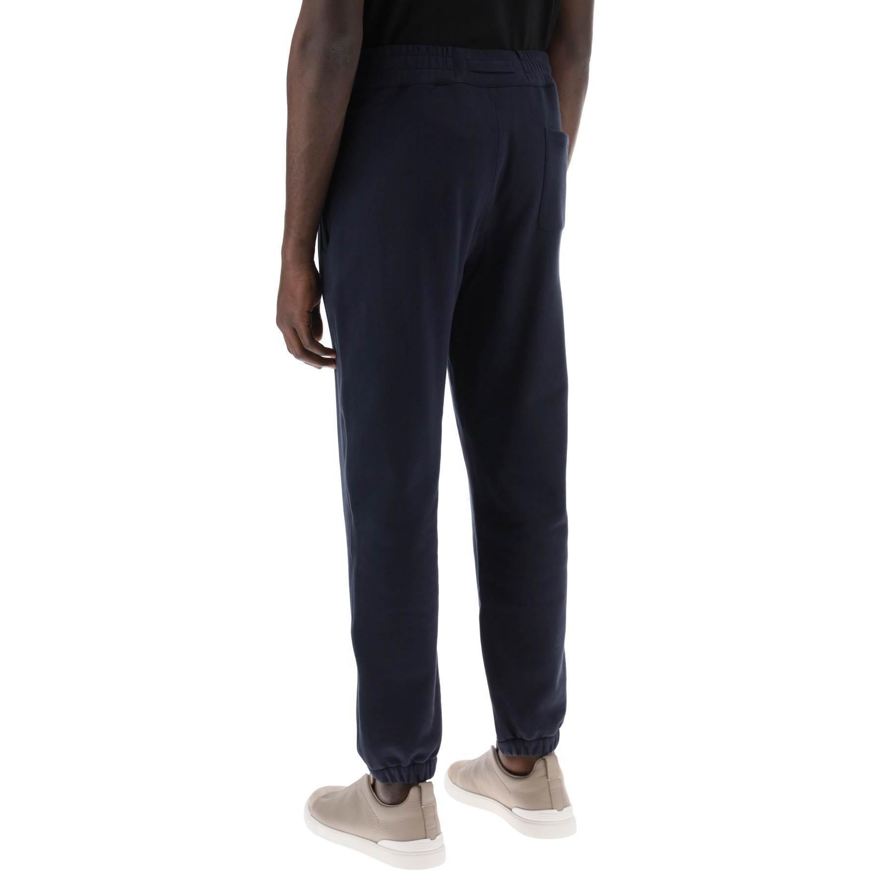 Purchase 傑尼亞 海軍藍印花設計棉質運動長褲 UD522-A7DPA7-B09