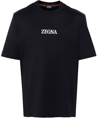 Zegna 海軍藍字母印花圓領T恤 UD364A7D777-B09 Buy Zegna 海軍藍字母印花圓領T恤 UD364A7D777-B09