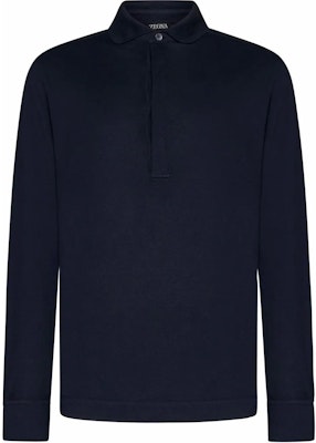 傑尼亞 海軍藍長袖Polo衫 帶標誌。 UD392A7D749-B09 Buy 傑尼亞 海軍藍長袖Polo衫 帶標誌。 UD392A7D749-B09