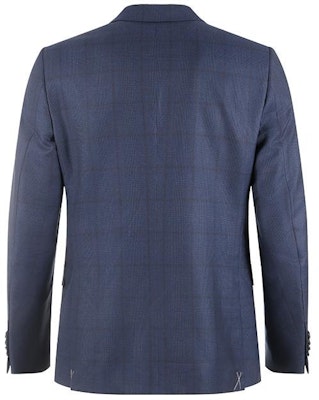 Traje Conjunto Zegna Azul Marino Cuadros Solapa Manga Larga de Un Solo Botón. 61655-1A6221-225 Shop Traje Conjunto Zegna Azul Marino Cuadros Solapa Manga Larga de Un Solo Botón. 61655-1A6221-225