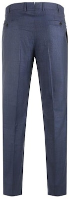 Traje Conjunto Zegna Azul Marino Cuadros Solapa Manga Larga de Un Solo Botón. 61655-1A6221-225 Details for Traje Conjunto Zegna Azul Marino Cuadros Solapa Manga Larga de Un Solo Botón. 61655-1A6221-225