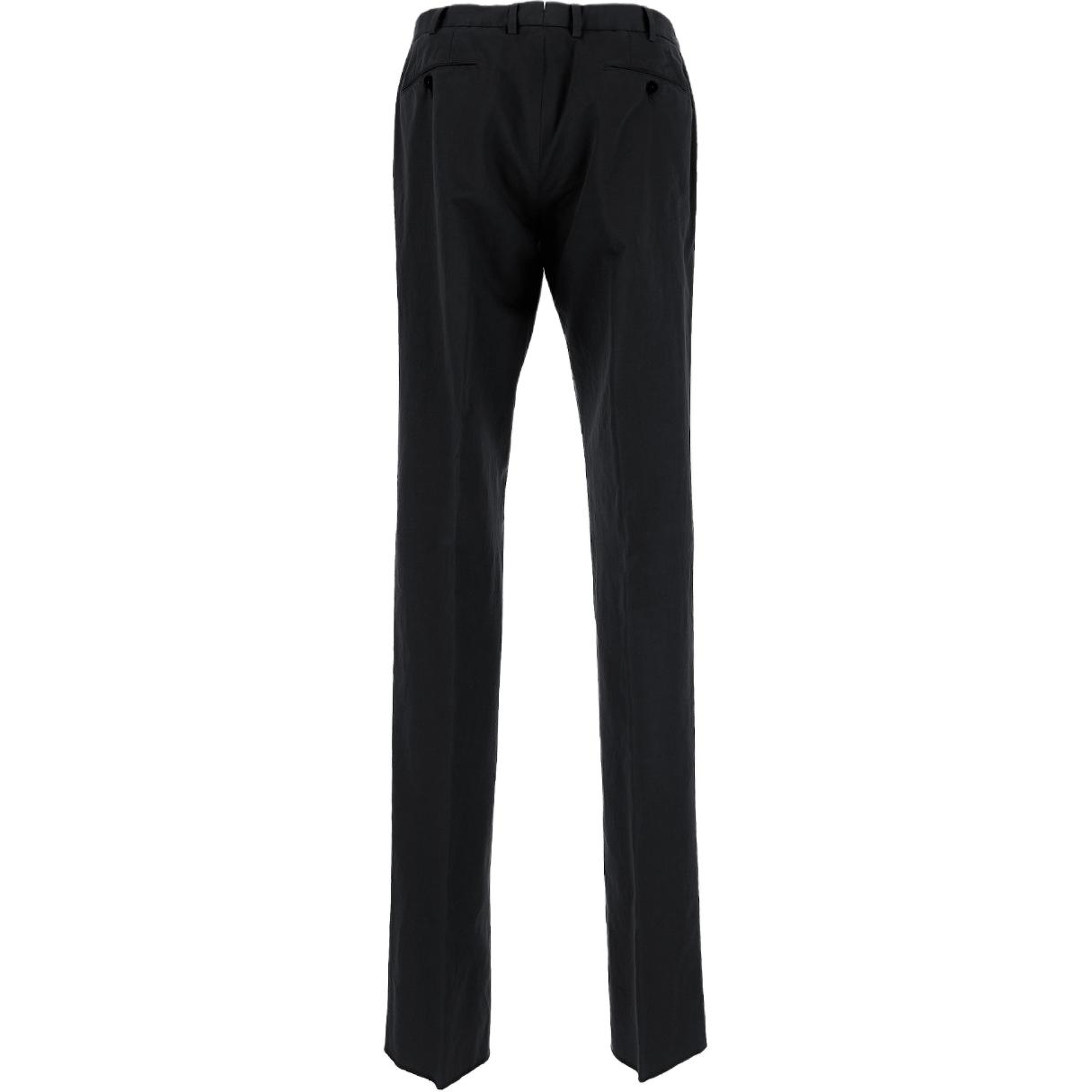 Lookbook Zegna 海軍藍修身直筒休閒拉鍊長褲 UDI37-A7TN10-K09