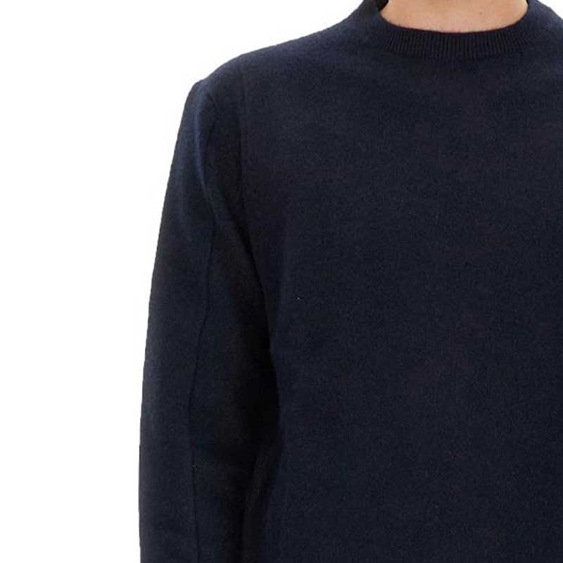 Details for Zegna Suéter Azul Marino de Cuello Redondo Ajuste Suelto Manga Larga UCB6MA6110B98