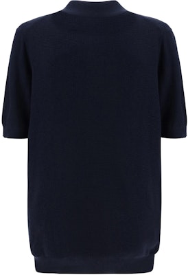 Zegna Baju Polo Biru Navy Longgar Lengan Pendek. UDC95A7C32B09 Lookbook Zegna Baju Polo Biru Navy Longgar Lengan Pendek. UDC95A7C32B09