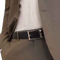Purchase Zegna 雙面小牛皮皮帶,可調整長度及修剪尺寸。 LHVIC-B010PZ-NTM