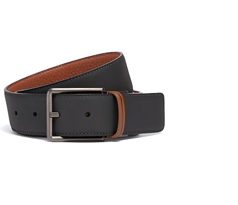 Zegna 灰色可翻轉皮革扣環皮帶 LHACR-B022VZ-NVZ Buy Zegna 灰色可翻轉皮革扣環皮帶 LHACR-B022VZ-NVZ