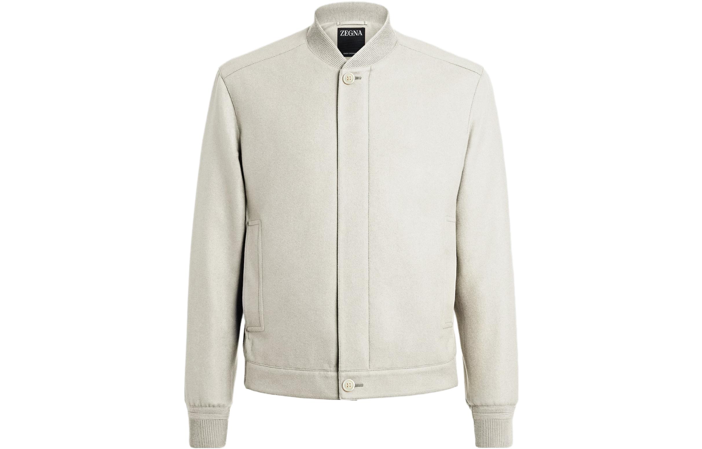 Zegna  Single-Breasted Casual Jacket White. UCT46A6-C119-990