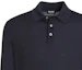Details for Zegna Slim Fit Long Sleeve Solid Polo Shirt Navy Blue. E8J00-132-B98