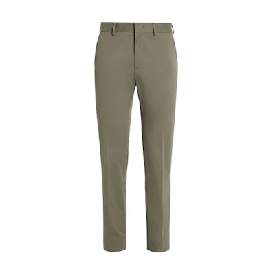 Zegna Slim Fit Solid Brown Casual Pants U8I03T-R14-800