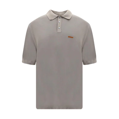 Zegna Slim Fit Solid Button Short Sleeve Polo Shirt Light Brown. UDC9X-A7C32-N07
