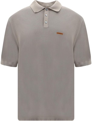 傑尼亞修身純色鈕扣短袖Polo衫淺棕色。 UDC9X-A7C32-N07 Order 傑尼亞修身純色鈕扣短袖Polo衫淺棕色。 UDC9X-A7C32-N07