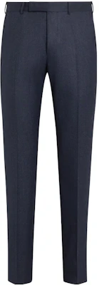 Zegna Slim Fit Solid Color Zip Casual Pants Dark Blue S30F26-75TB12 Order Zegna Slim Fit Solid Color Zip Casual Pants Dark Blue S30F26-75TB12