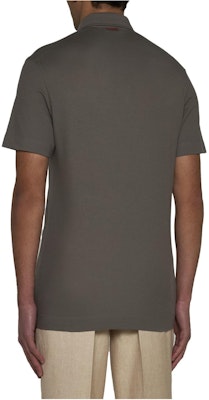 Zegna Slim Fit Polo Lengan Pendek Kelabu-Coklat Lelaki. UD392A7-D752-N07 Purchase Zegna Slim Fit Polo Lengan Pendek Kelabu-Coklat Lelaki. UD392A7-D752-N07