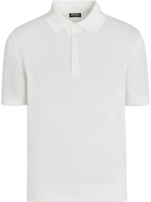 Zegna 修身款純白短袖Polo衫 E8C90A7-C32-N01 Buy Zegna 修身款純白短袖Polo衫 E8C90A7-C32-N01