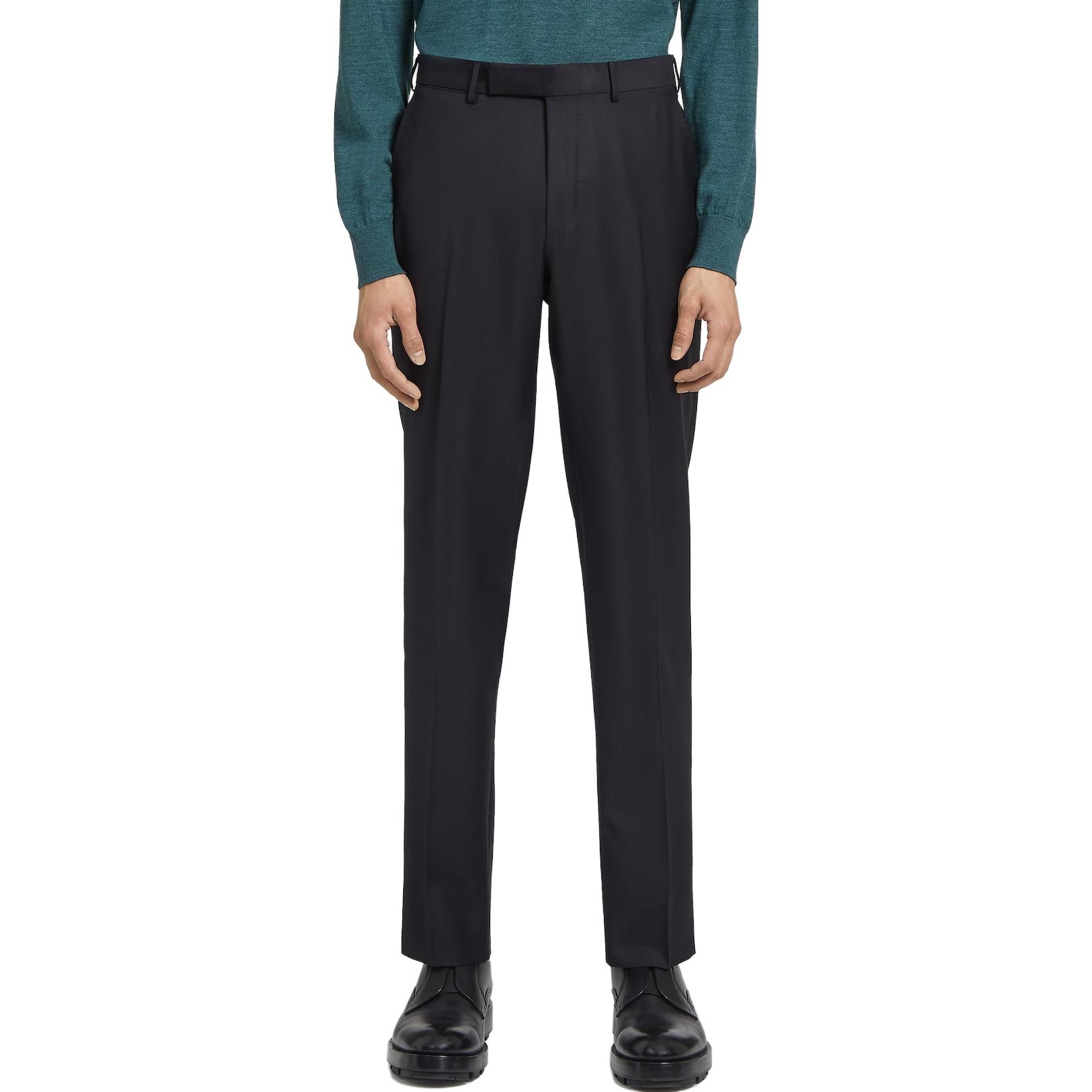 Lookbook Zegna 修身直筒西裝褲 黑色. C19502-75TB12