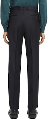 Zegna 修身直筒西裝褲 黑色. C19502-75TB12 Shop Zegna 修身直筒西裝褲 黑色. C19502-75TB12