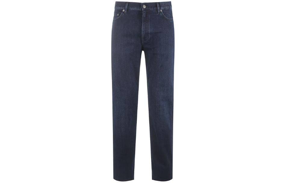 Order Zegna 修身直筒中腰扣飾牛仔褲 深藍色 UCI66A6-CITY-002