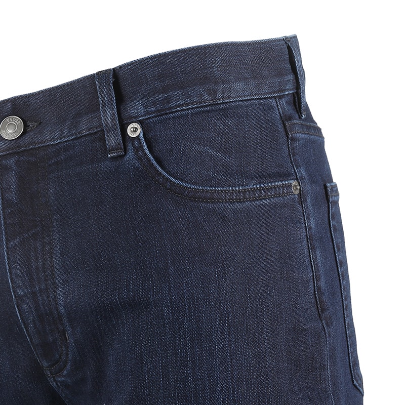 Sizing Zegna 修身直筒中腰扣飾牛仔褲 深藍色 UCI66A6-CITY-002