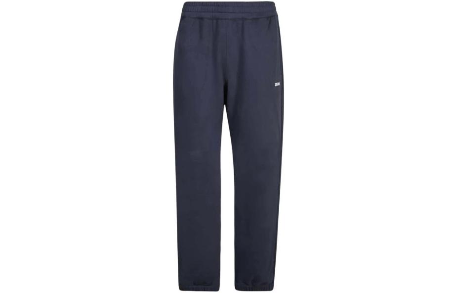 Order Zegna 修身彈性腰休閒褲 藍色純色款式。 UC522-A6CPA7-B09